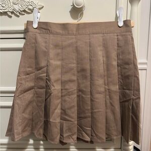 Beige Mini Skirt